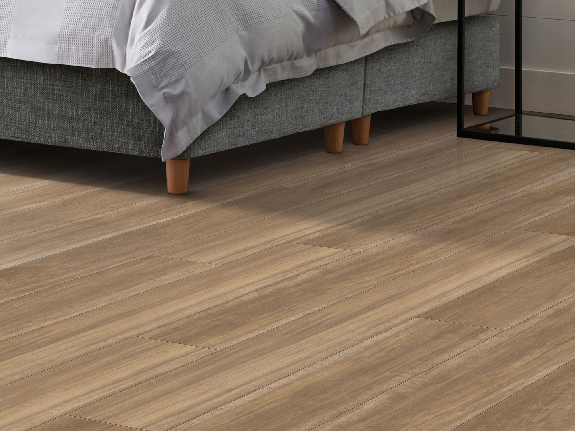 luxury vinyl plank floors in a Carson City bedroom